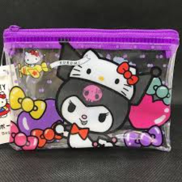Hello Kitty Other - Hello Kitty 50th Anniversary Kuromi Purple and Pink Accessory Bag